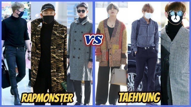 '[AIRPORT FASHION ] BTS RAP MONSTER vs BTS \'V\' TAEHYUNG'