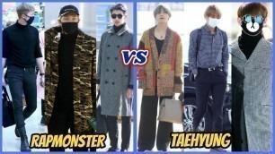 '[AIRPORT FASHION ] BTS RAP MONSTER vs BTS \'V\' TAEHYUNG'