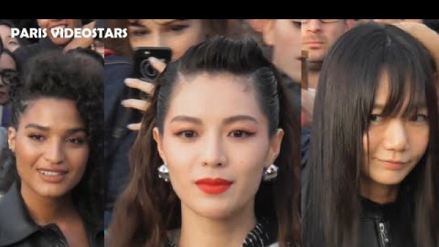 'Doona Bae, Elane Zhong & Indya Moore @ show Vuitton Paris Fashion Week 1 october 2019'