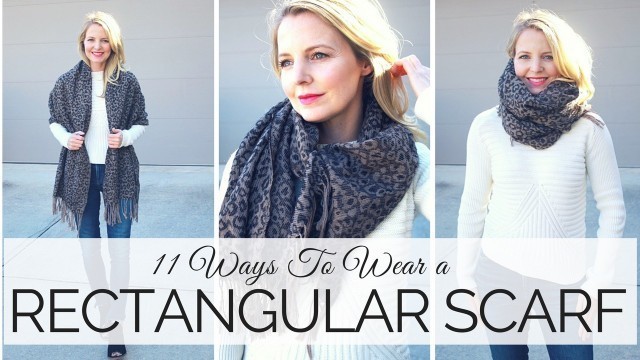 '11 Ways To Wear a Rectangular Scarf | BusbeeStyle com'