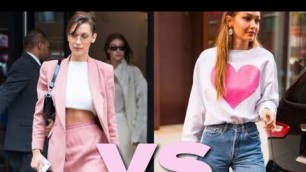 'Gigi Hadid Vs Bella Hadid street style looks'