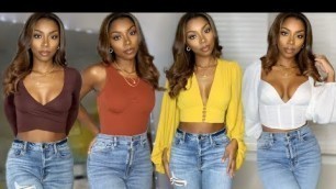 'FALL FASHION NOVA TRY-ON CLOTHING HAUL (Denim Jeans, Bodysuits, and more!)'