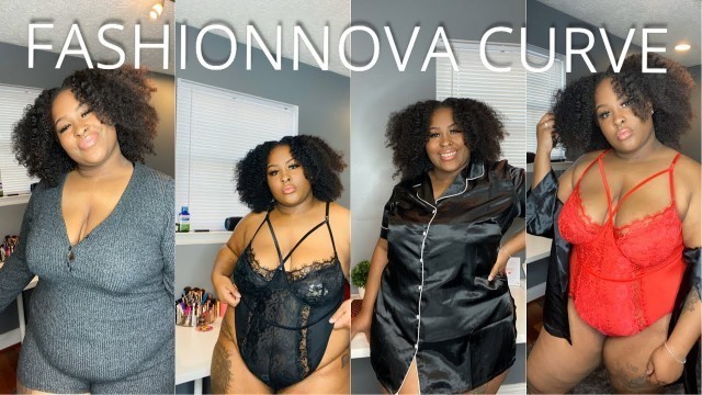 'MY FIRST EVER FASHIONNOVA CURVE LINGERIE HAUL❤️| SHARIA'