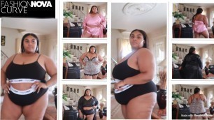 'Sexy Pajama/Lingerie Fashion Nova Curve haul|Plus Size| MJ GLAM'