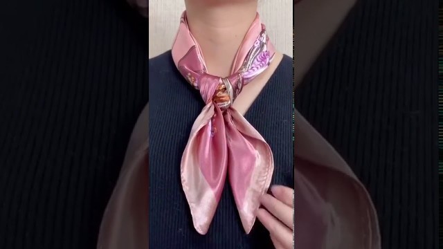 'Instructions for tying a scarf style art 4'