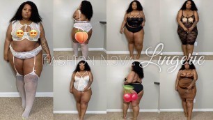 'My 1st Fashion Nova LINGERIE Try-On | Plus Size / Curve Collection'