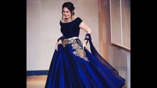 'Pakistani Bridal Royal Blue Wedding Dresses 2017'