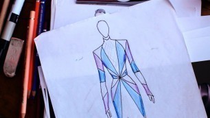 'How to Add Color, Texture & Shadows | Fashion Sketching'