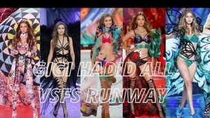 'Gigi hadid all Victoria\'s secret fashion show runway'