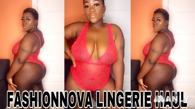 'fashionnova curve lingerie try on haul'