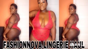 'fashionnova curve lingerie try on haul'