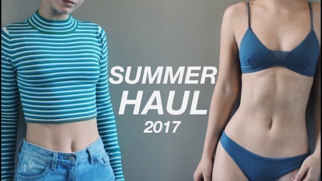 'Summer Clothing + Bathing Suit Haul (Try On) | Emily Elizabeth'