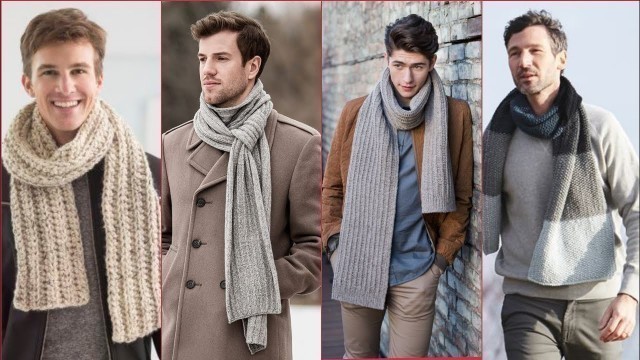 'Top designers Crochet scarf designes for mens//fashion ideas for mens'