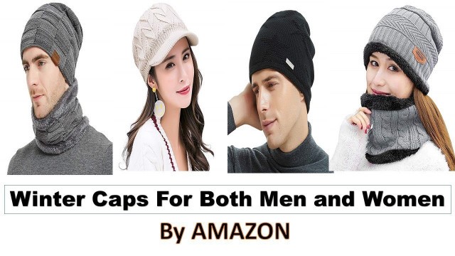 'Winter Caps For Both Men and Women !! winter Hat and Scarf Set'