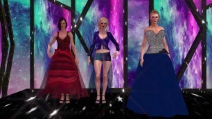 'March fashion week 2021 (3d short animation film) / background video effects / green screen / show'