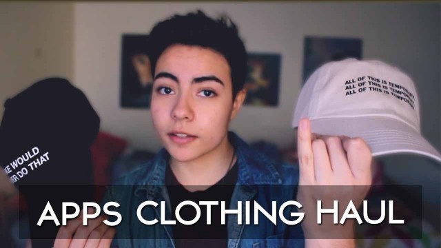 'FTM TRANSGUY // MENS CLOTHING HAUL USING APPS'