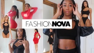 'FASHION NOVA VALENTINES DAY HAUL | MUST HAVE LINGERIE & DRESS | rainstewart'