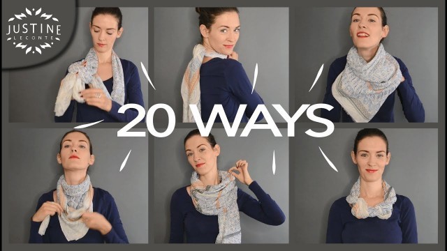 '20 ways to wear a scarf + how-to tips | Justine Leconte'