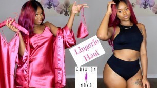 'SEXY Lingerie Try on Haul | Fashion Nova | Chev B'