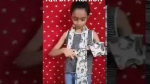 'DIY FASHION - 2 ways to tie a scarf - Easy scarf tying - Styling with scarf'