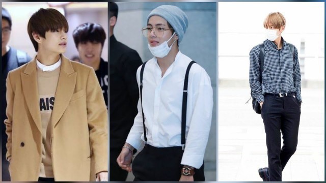 'BTS V- Taehyung top 25 airport fashion inspirations 