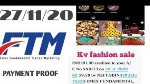 'FTM INTERNATIONAL || ONLINE SHOPPING || KV FASHION SALE 