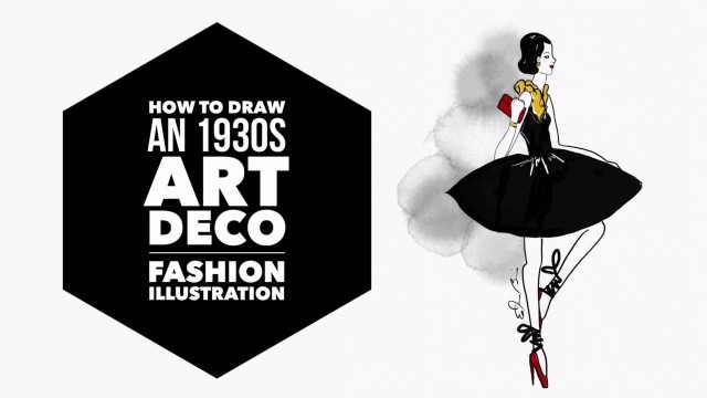 'How to Draw a Fashion Illustration- 1930s Art Deco Style in Sketches Pro App'