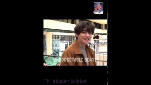 'Kim taehyung airport fashion | bts'