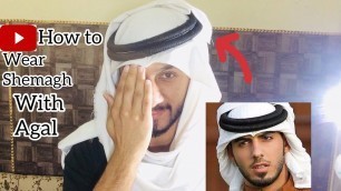 'How to wear shemagh with agal | arabic style tutorial | Majidshah 2020'