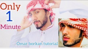 'How to tie Omar Borkan Al Gala’s style Arabic headscarf || GHOTRA SHEMAGH tutorial || Majid shah'