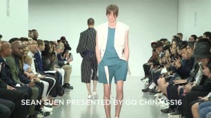 'SEAN SUEN presented by GQ CHINA SS16 at London Collections Men'