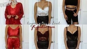 'LINGERIE TRY ON HAUL (under $30) | FT. FASHION NOVA'