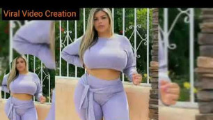 'Curvy Model || Plus Size Girl || Chubby Topless figure || Viral Video Creation || Hot & Sexy Bbw'