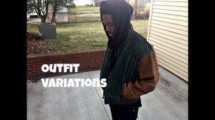 '1 Look 2 Ways OUTFIT VARIATIONS - Head Scarf & Cross Neck Hoodie'