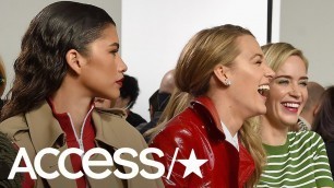 'Zendaya Denies Throwing Shade At Blake Lively & Emily Blunt During Fashion Week | Access'