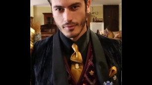 'Gothic aristocratic Steampunk fashion velvet tuxedo blazer 2987 ONGala'