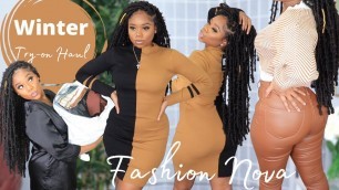 'FASHION NOVA TRY ON HAUL 2021| WINTER MUST HAVES | Chev B.'