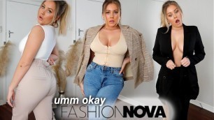 'Trying to create TRENDY OUTFITS on a budget! FASHION NOVA TRY ON HAUL!!'