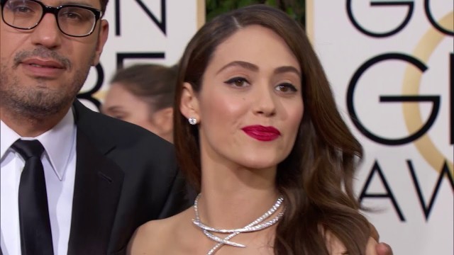 'Emily Rossum Fashion - Golden Globes 2016'