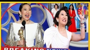 'Sandra Oh fashion queen at the 2019 Golden Globe Awards with three wonderful dresses'