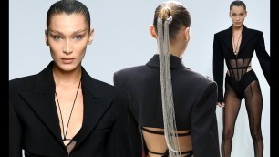 '[MODEL] - Bella Hadid walks the catwalk for the Mugler runway show'