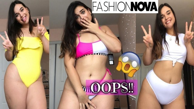 'NO BS TRY ON/REVIEW OF FASHION NOVA CURVE BIKINIS'