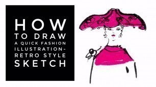 'How to Draw a Quick Fashion Illustration-1950s Retro Style Hat Sketch with Procreate App'