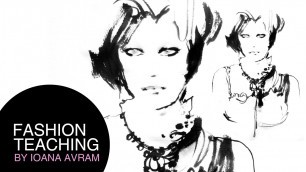 'How to draw a fashion illustration portrait'