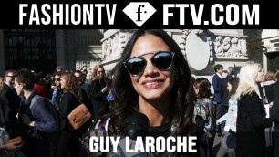 'Guy Laroche Spring 2016 Arrivals at Paris Fashion Week | PFW | FTV.com'