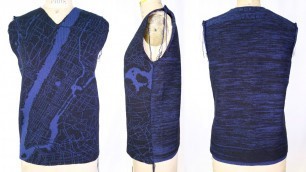 'Custom NYC Sweater - Back & Sleeves - Fashion Design - Knit - Emily Keller'