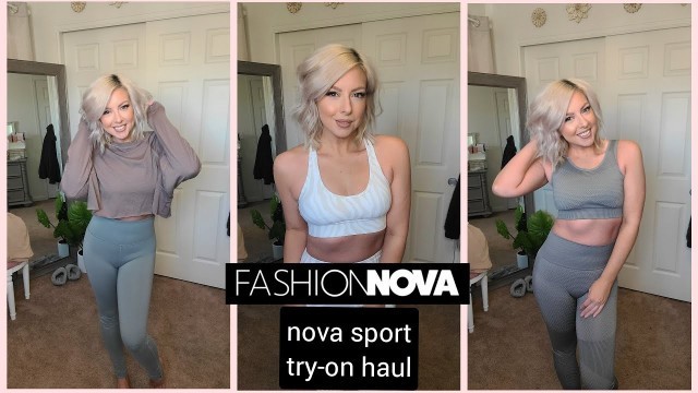 'Fashion Nova/ Nova Sport try-on haul: let\'s review this activewear'