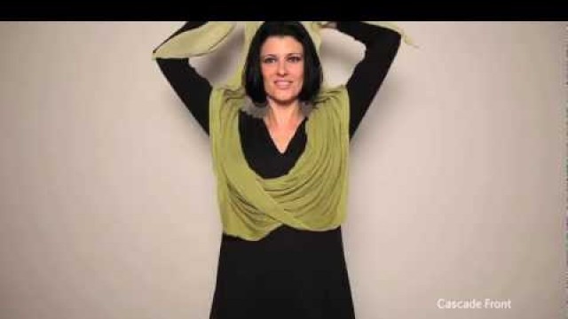 'How to tie a scarf: EILEEN FISHER Resort 2011'