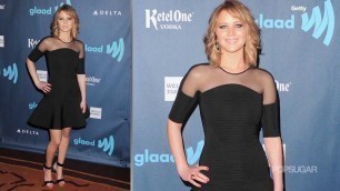 'Jennifer Lawrence\'s New Haircut and a Sexy Black Dress | GLAAD Awards| Fashion Flash'