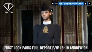 'Andrew Gn Sexual Undercurrents Paris Fashion Week Fall/Winter 2018-19 Full Report | FashionTV | FTV'